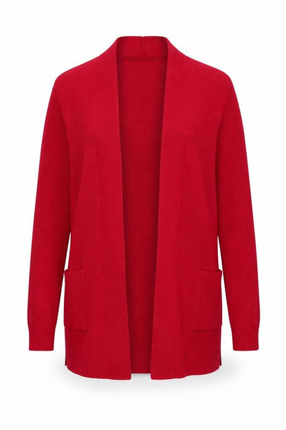 Marks and Spencer Women's Red Long Sleeve Knit Cardigan Size 6