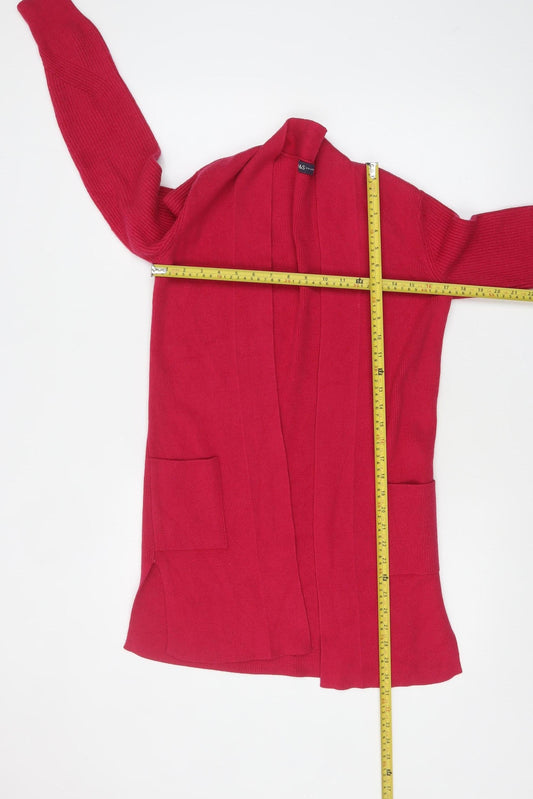 Marks and Spencer Women's Red Long Sleeve Knit Cardigan Size 6
