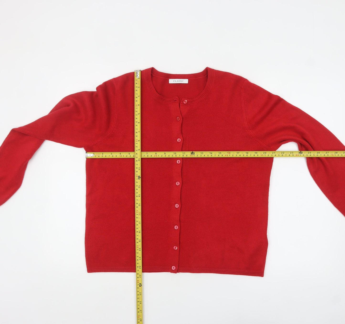Womens UK Size 14 Marks and Spencer Red Cardigan Jumper