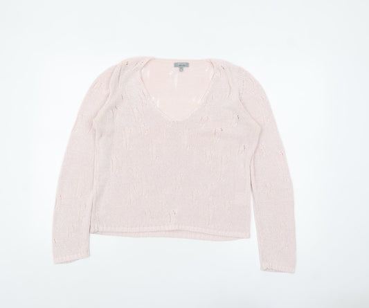 Womens UK Size M Marks and Spencer Pink Pullover Jumper