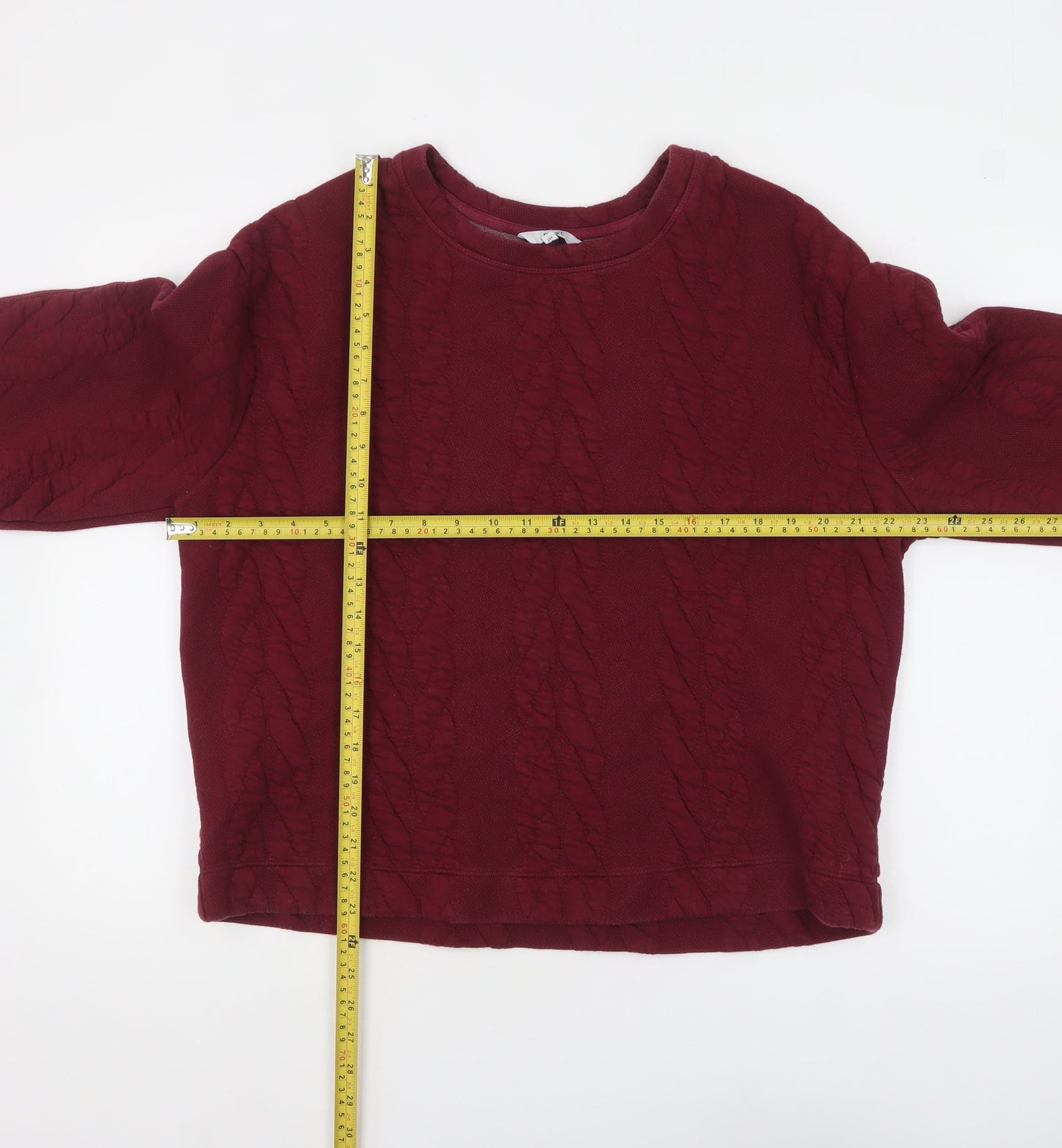 Womens UK Size L NEXT Red Pullover Sweatshirt