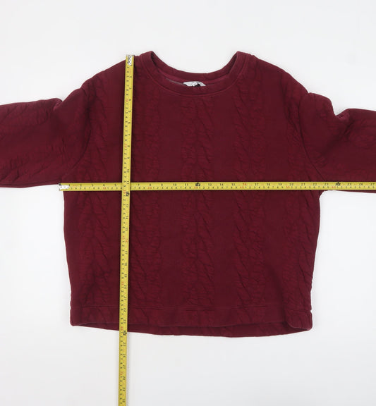 Womens UK Size L NEXT Red Pullover Sweatshirt