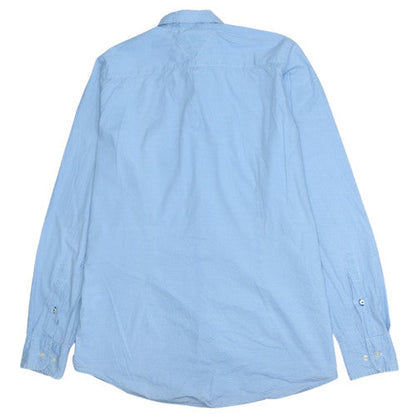Tommy Hilfiger Men's Blue Slim Fit Stretch Button-Up Shirt M