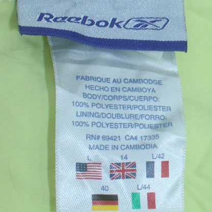 Womens UK Size 14 Reebok Yellow Gym & TrainingRunning & JoggingCycling Jacket