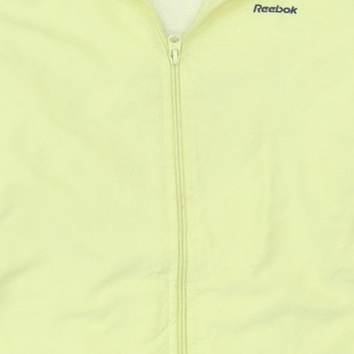 Womens UK Size 14 Reebok Yellow Gym & TrainingRunning & JoggingCycling Jacket
