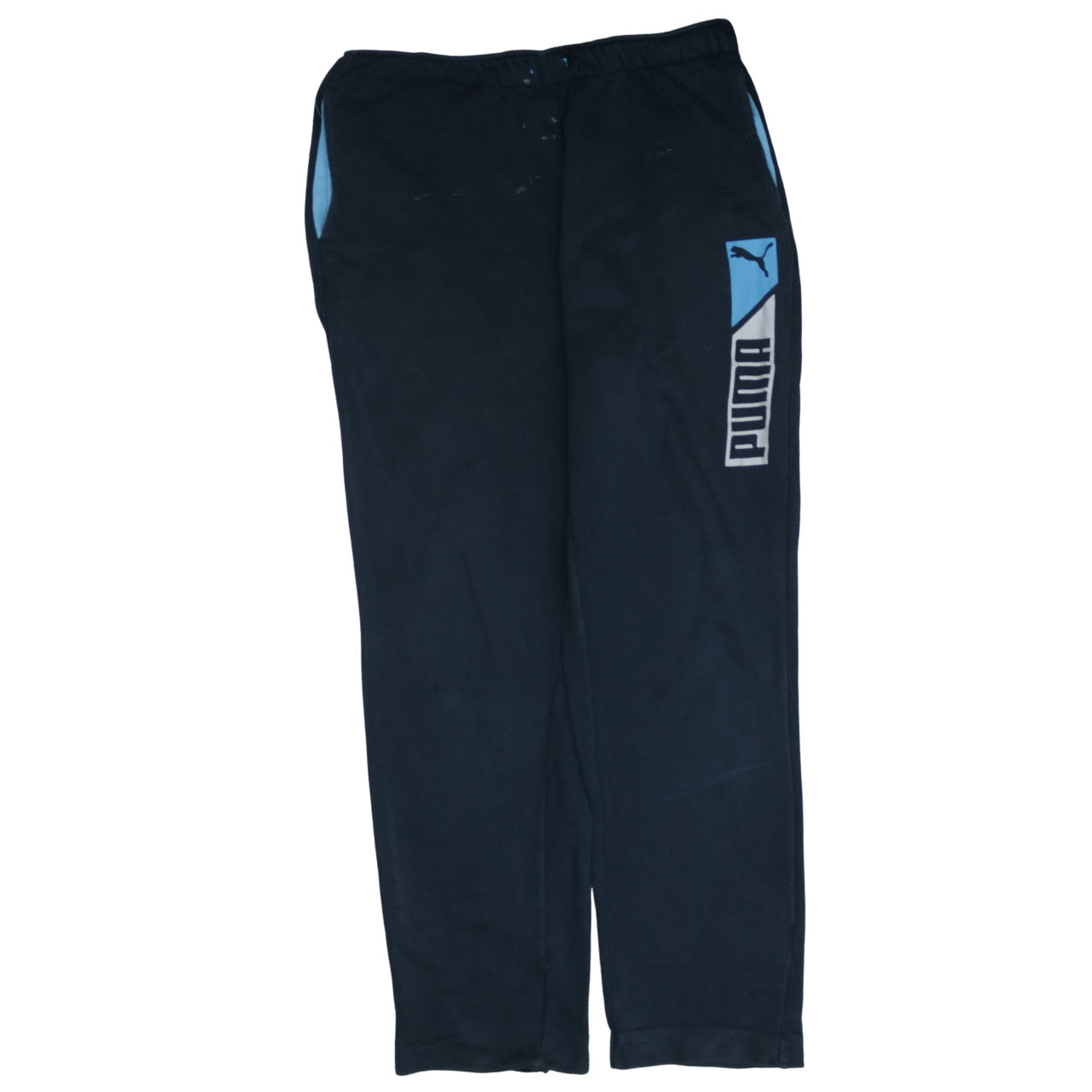 Mens UK Size L PUMA Regular Fit Sweatpants Black Trousers
