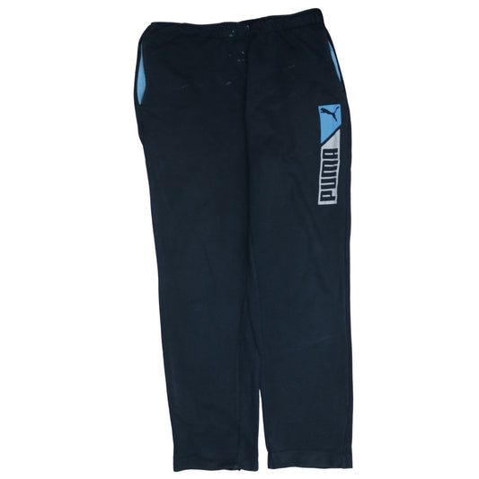 Mens UK Size L PUMA Regular Fit Sweatpants Black Trousers