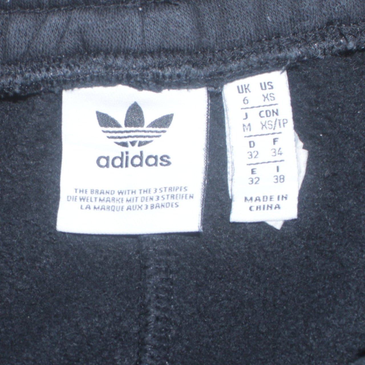 Womens UK Size 6 adidas Regular Fit Sweatpants Black Trousers