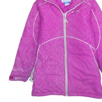 Columbia Women's Pink Hooded Waterproof Winter Jacket Size M