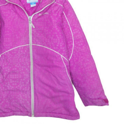 Columbia Women's Pink Hooded Waterproof Winter Jacket Size M