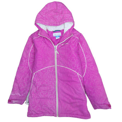 Columbia Women's Pink Hooded Waterproof Winter Jacket Size M