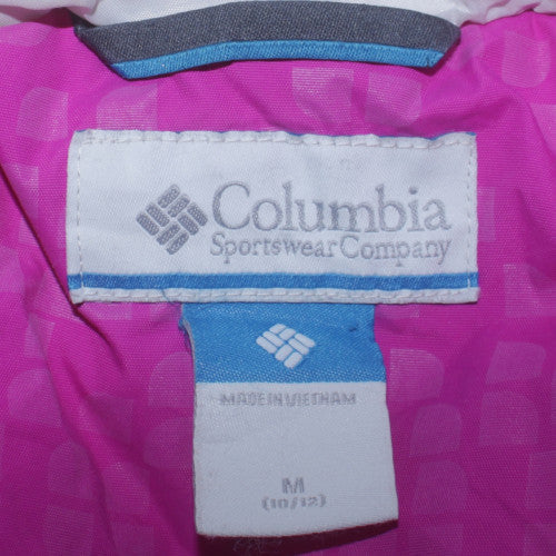 Columbia Women's Pink Hooded Waterproof Winter Jacket Size M