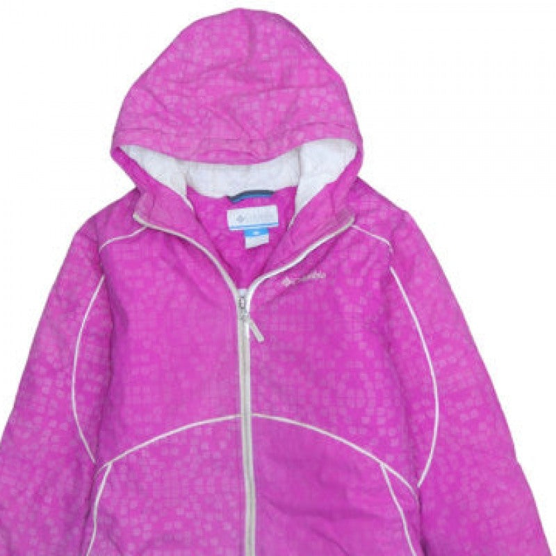 Columbia Women's Pink Hooded Waterproof Winter Jacket Size M