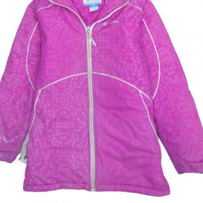 Columbia Women's Pink Hooded Waterproof Winter Jacket Size M