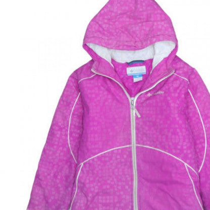 Columbia Women's Pink Hooded Waterproof Winter Jacket Size M