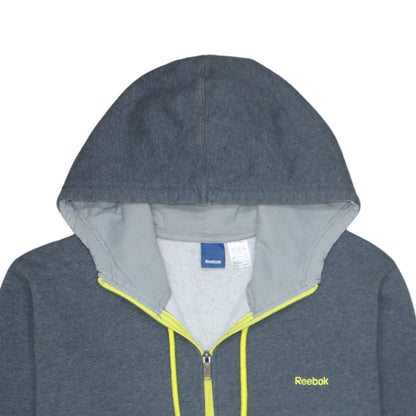 Mens UK Size 2XL Reebok Grey 1/2 Zip Hoodie