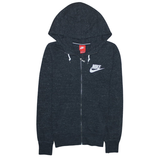 Womens UK Size S Nike Black Full Zip Hoodie