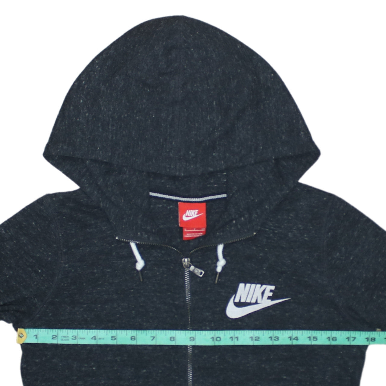 Womens UK Size S Nike Black Full Zip Hoodie