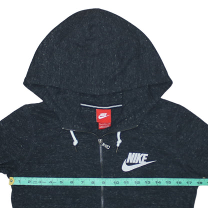 Womens UK Size S Nike Black Full Zip Hoodie