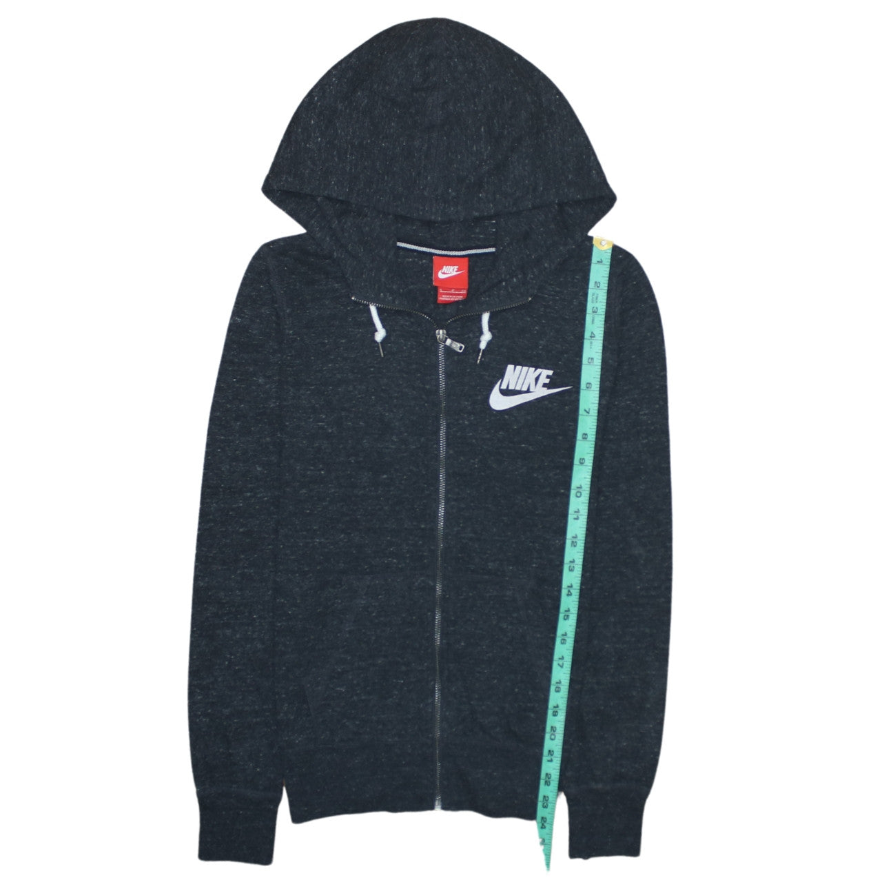 Womens UK Size S Nike Black Full Zip Hoodie