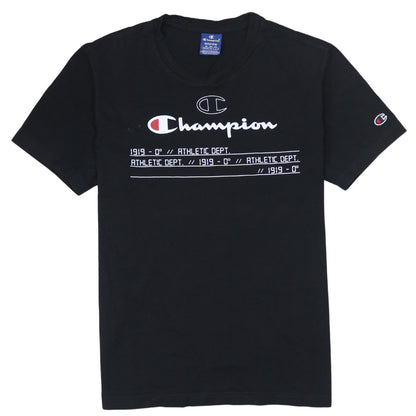 Champion Men's Black Medium Regular Fit Graphic T-Shirt