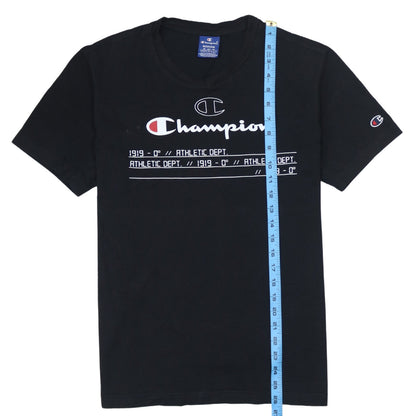 Champion Men's Black Medium Regular Fit Graphic T-Shirt