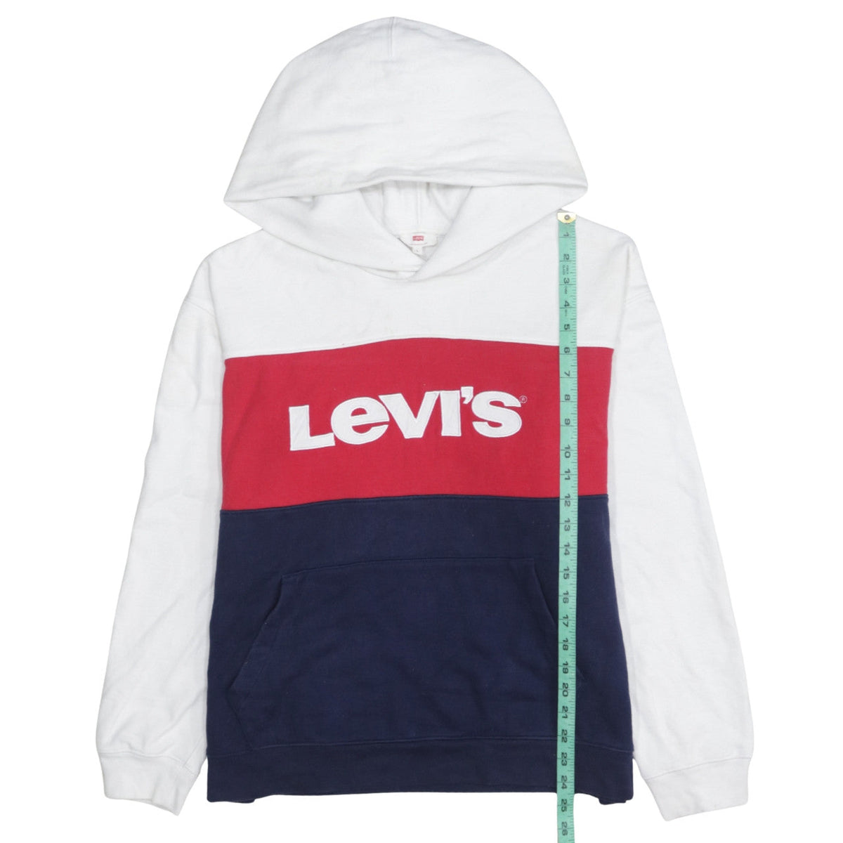 Mens UK Size L Levi's Multicoloured Pullover Hoodie