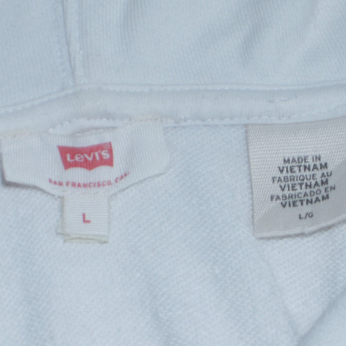 Mens UK Size L Levi's Multicoloured Pullover Hoodie