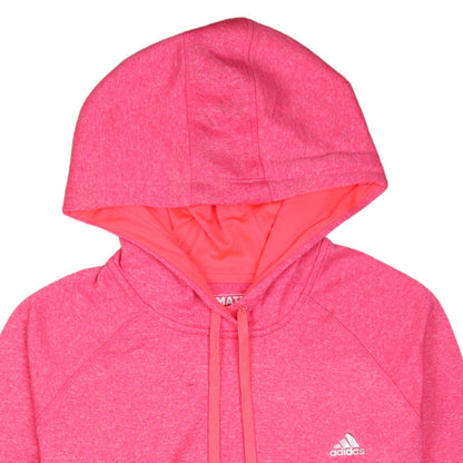 Womens UK Size XL adidas Pink Pullover Hoodie