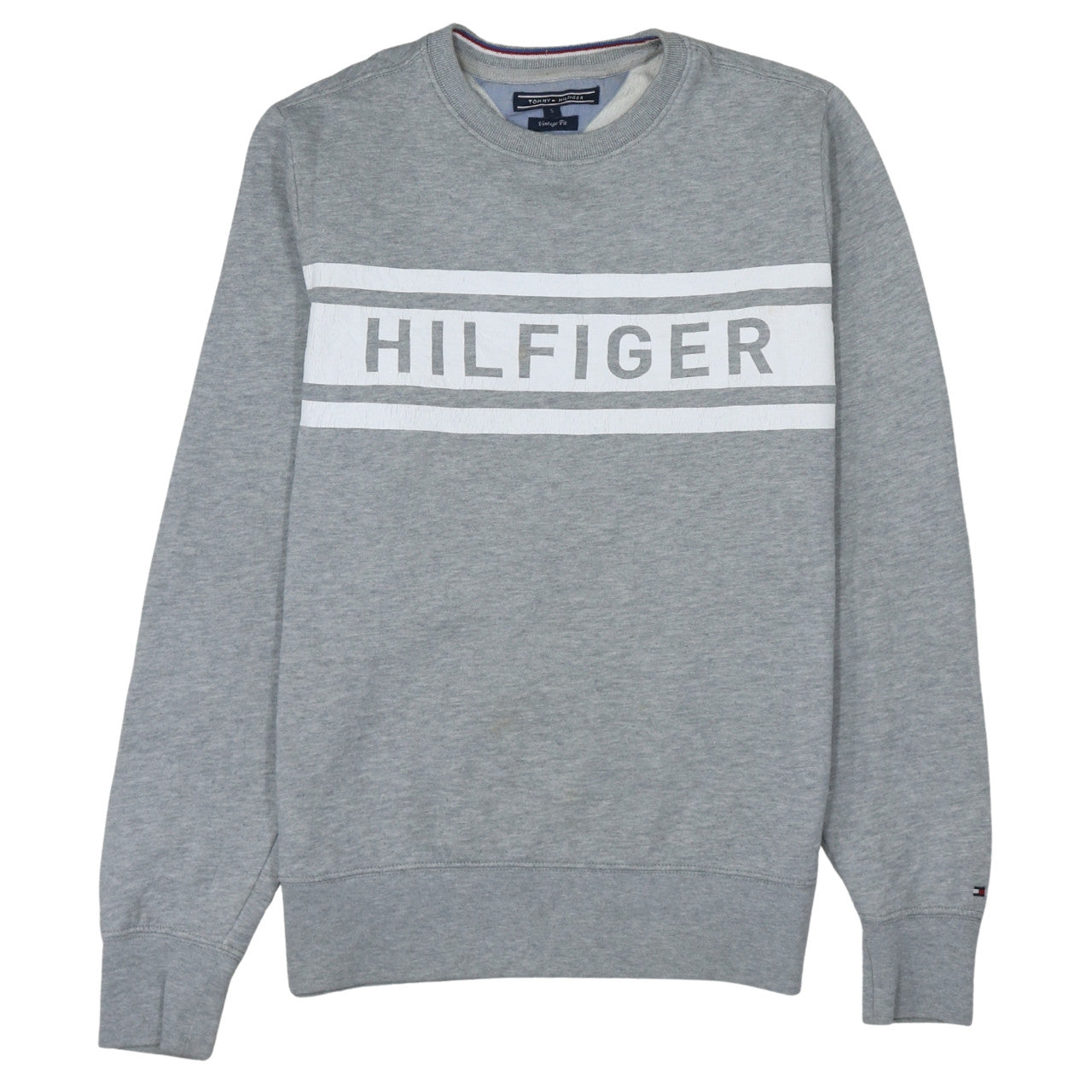 Mens UK Size S Tommy Hilfiger Grey Pullover Sweatshirt