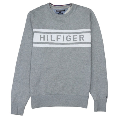 Mens UK Size S Tommy Hilfiger Grey Pullover Sweatshirt
