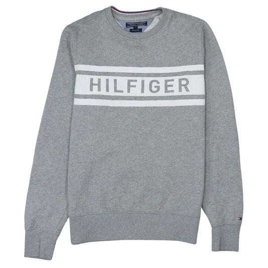Mens UK Size S Tommy Hilfiger Grey Pullover Sweatshirt