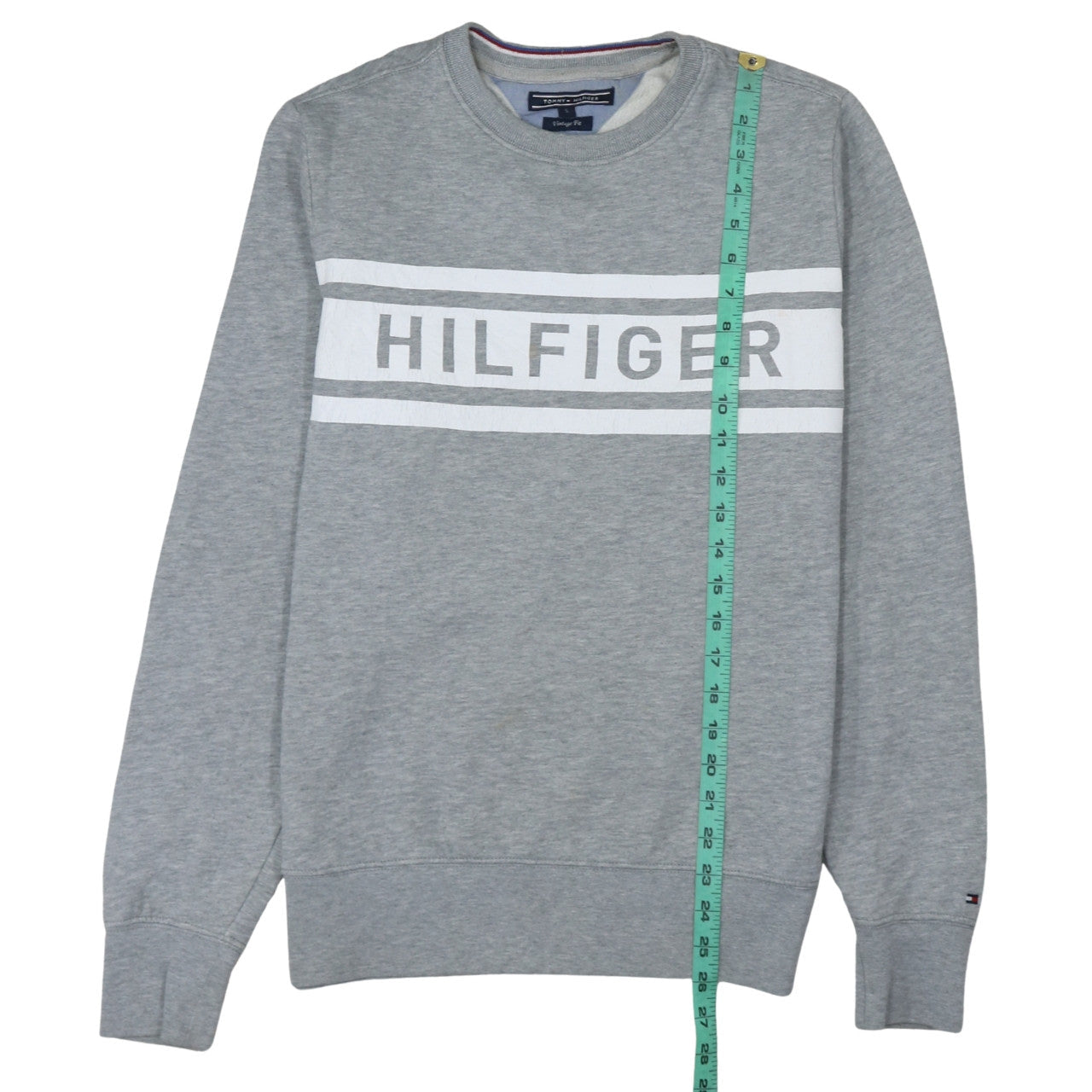 Mens UK Size S Tommy Hilfiger Grey Pullover Sweatshirt