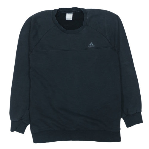 Mens UK Size L adidas Black Pullover Sweatshirt