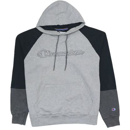 Mens UK Size L Champion Grey Pullover Hoodie