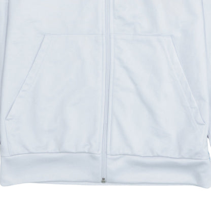 adidas Boys White 15-16 Years Track Jacket Full Zip Polyester Activewear