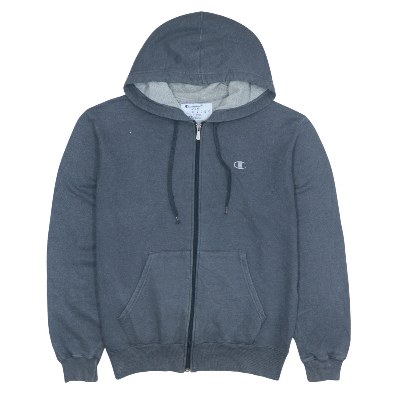 Womens UK Size M Champion Grey Full Zip Hoodie