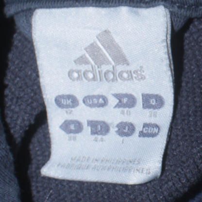 adidas Men’s Blue Track Jacket L Full Zip Hooded Sportswear