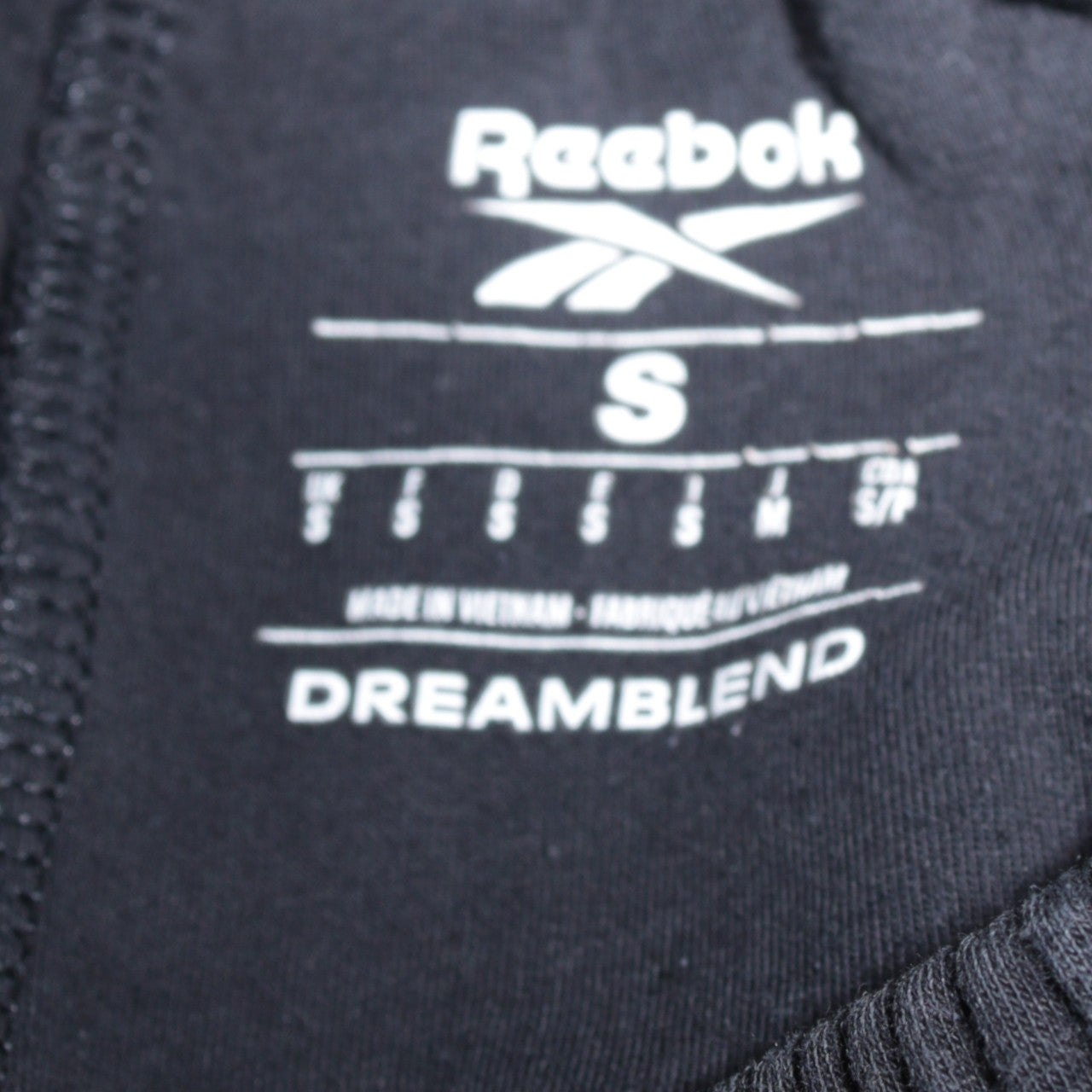 Womens UK Size S Reebok Regular Fit Jogger Black Trousers