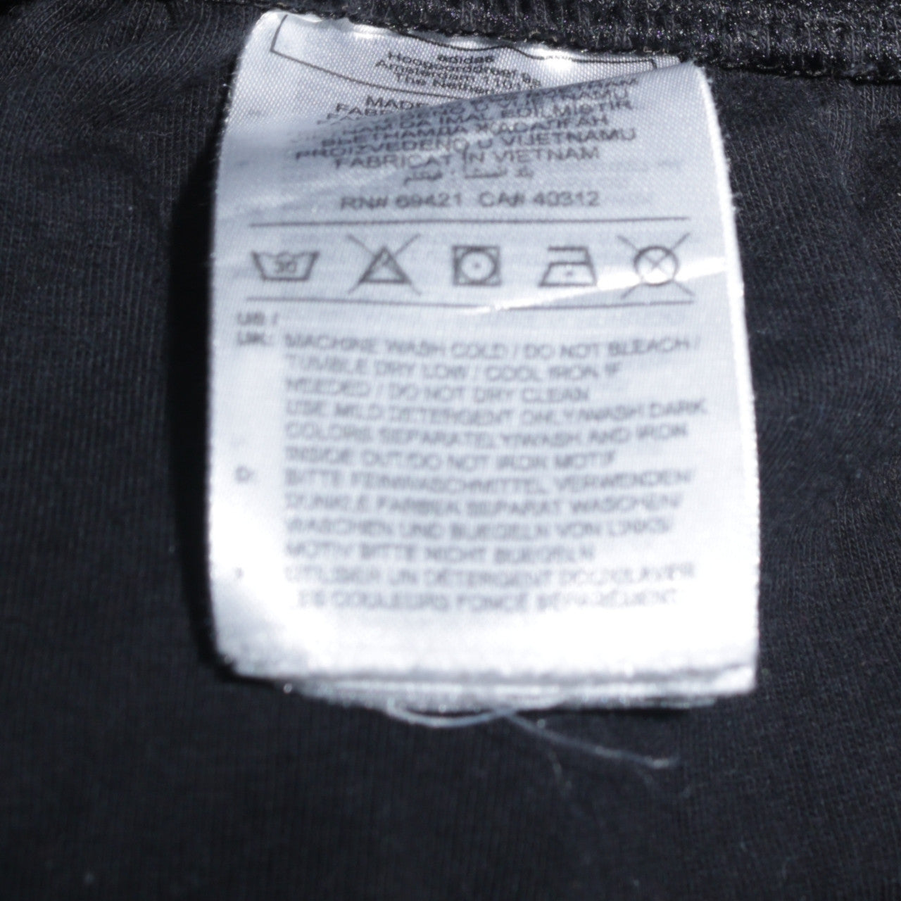 Womens UK Size S Reebok Regular Fit Jogger Black Trousers