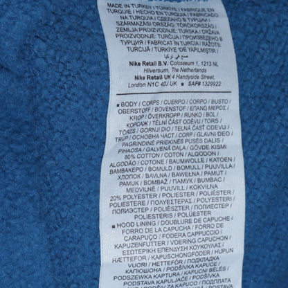 Mens UK Size XL Nike Blue Pullover Hoodie