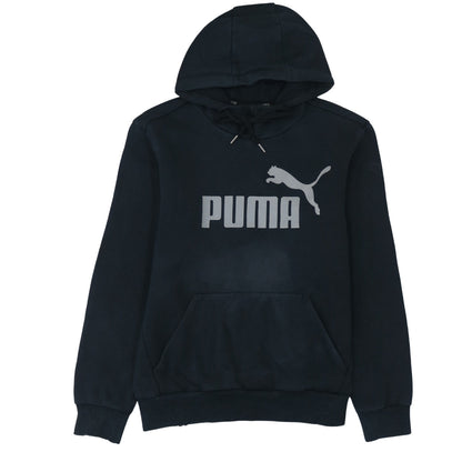 Mens UK Size S PUMA Black Pullover Hoodie