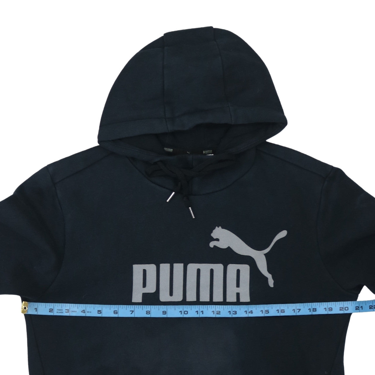 Mens UK Size S PUMA Black Pullover Hoodie