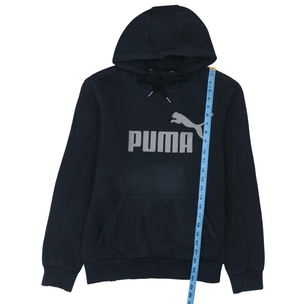 Mens UK Size S PUMA Black Pullover Hoodie