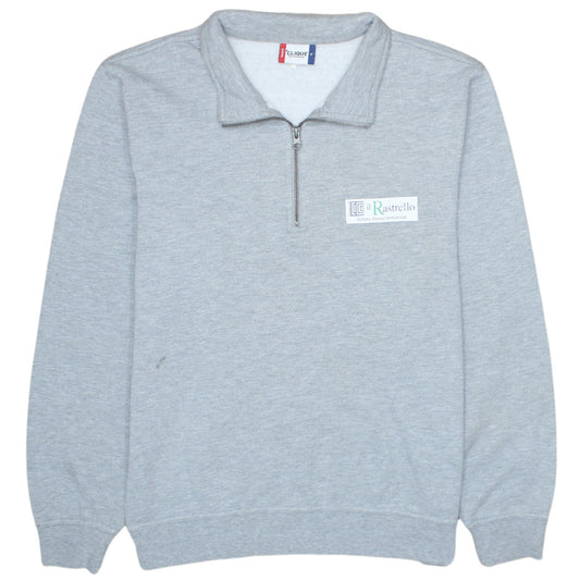 Mens UK Size M Clique Grey Henley Sweatshirt