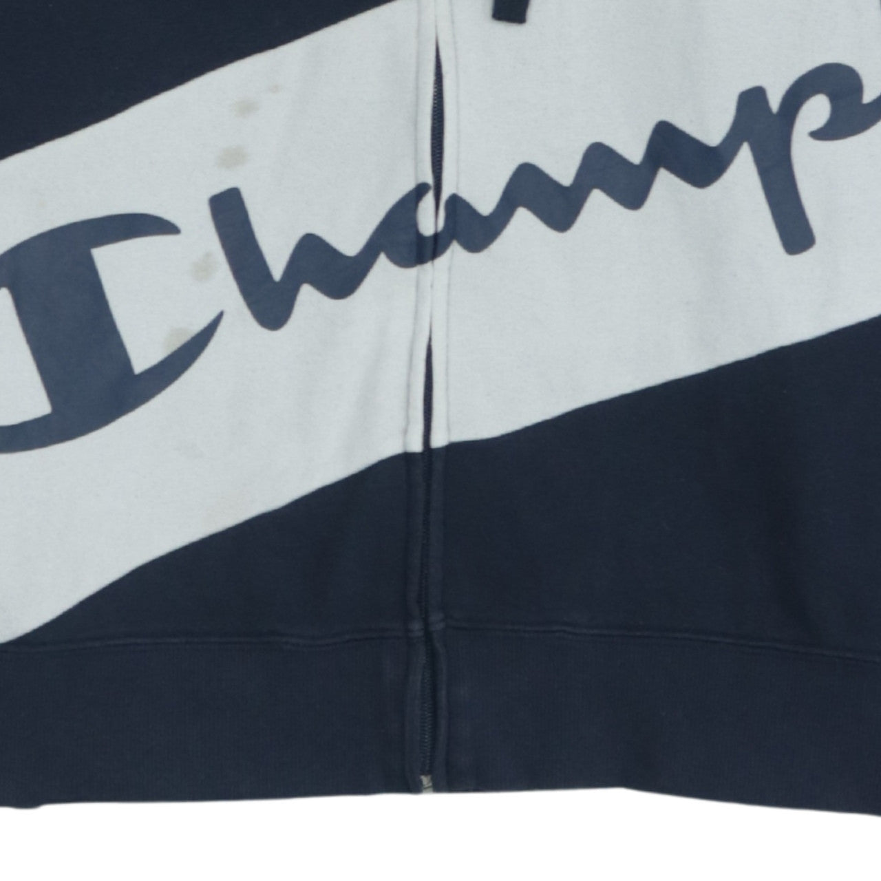 Mens UK Size L Champion Blue Full Zip Hoodie