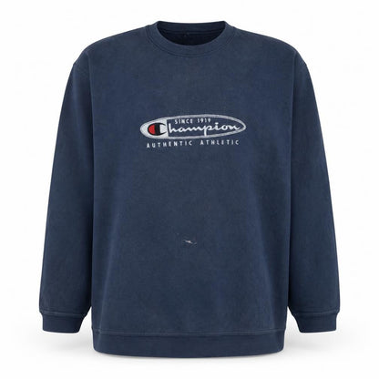 Mens UK Size 2XL Champion Blue Pullover Sweatshirt
