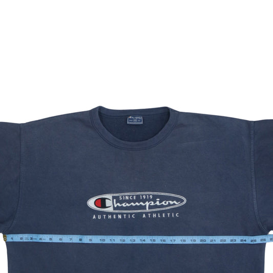 Mens UK Size 2XL Champion Blue Pullover Sweatshirt