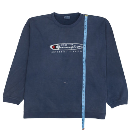 Mens UK Size 2XL Champion Blue Pullover Sweatshirt