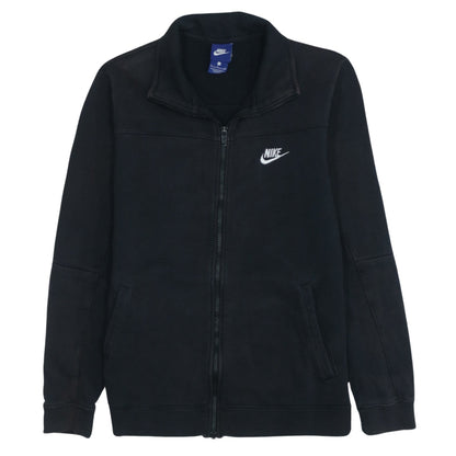 Nike Womens Black Full Zip Track Jacket Size S Cotton Blend